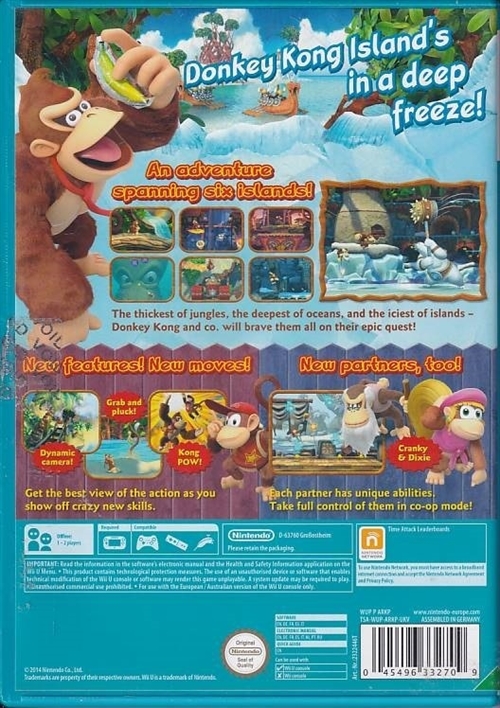 Donkey Kong Country Tropical Freeze - Nintendo WiiU (B Grade) (Genbrug)